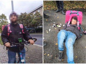 Kurýr prohlašoval, že má v kalhotách zbraň. Zpacifikoval ho strážník a kolemjdoucí