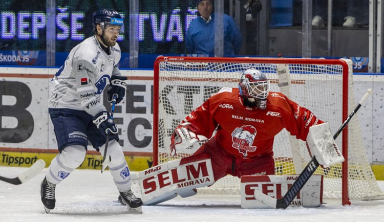 Hokejisté Plzně podlehli Olomouci 3:2, během zápasu přitom dvakrát vedli