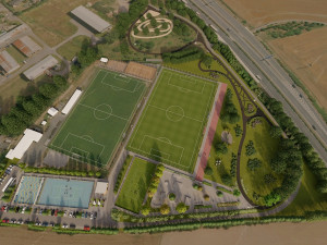 Město začalo budovat v okrajové části sportovní areál za 48 milionů korun