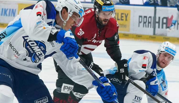 Hokejisté Brna nestačili na Spartu, Kometa prohrála 1:4