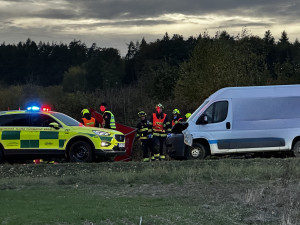 Velmi vážná nehoda uzavřela hlavní tah I/20 z Plzně na Písek