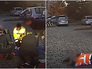 VIDEO: Policisté během vyšetřování nehody zachránili život muži s masivním infarktem