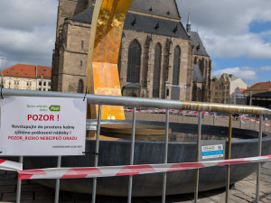 Kašna Chrtice je aktuálně mimo provoz, foto: Zuzana Duzbabová