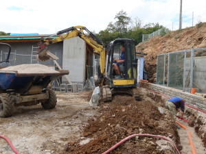 Takto vypadaly práce na rozšíření a modernizaci záchranné stanice