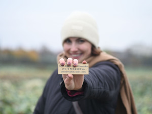 Muzikáloví herci vysázeli na břehu řeky Mže novou alej z ovocných stromů