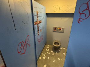 Tak vypadal sektor hostů po utkání