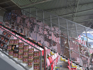 Tak vypadal sektor hostů po utkání