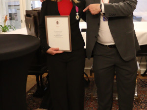 Vyznamenání Filipa, krále Belgického, předal velvyslanec J. E. Jurgen van Meirvenne