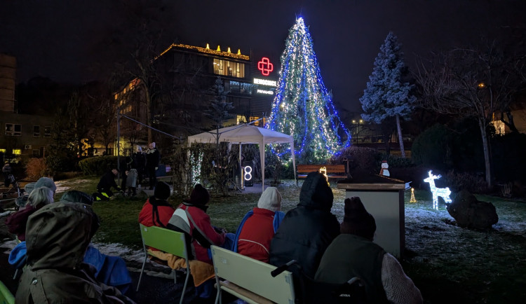 Před Čtyřlístkem opět září vánoční strom, klienti mají advent nabitý akcemi