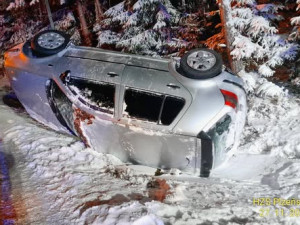 Nehoda na Šumavě u obce Keple