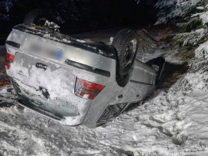 Nehoda na Šumavě u obce Keple