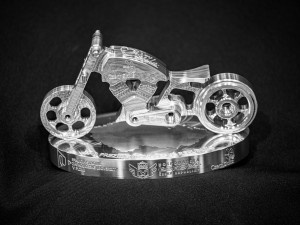 Student daroval prezidentovi motorku, model vyfrézoval ze slitiny hliníku