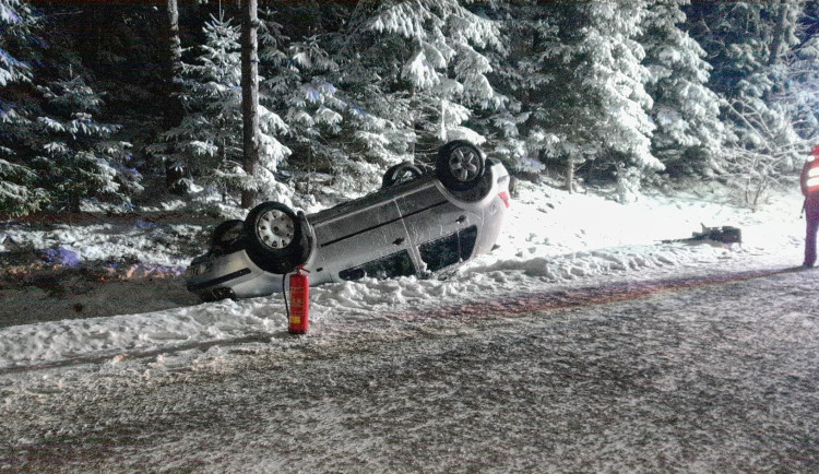 Nehoda na Šumavě u obce Keple