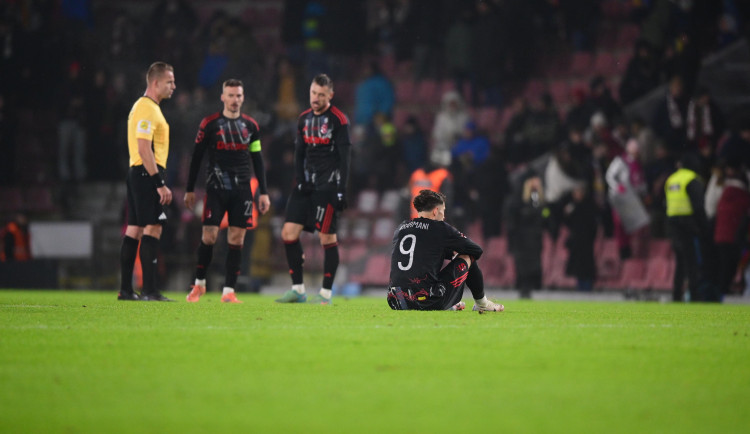 Fotbalová Sparta prohrála na domácí půdě s Pardubicemi 2:4