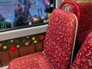 Vánoční tramvaj má po necelém dni provozu technické problémy