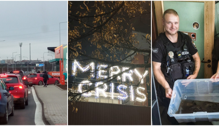 PROSINEC 2025: Kolaps u nového fastfoodu, záhadný nápis i trable s velemlokem