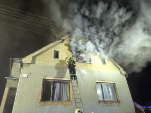 Požár domu ve Starém Plzenci