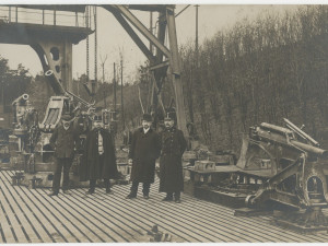 Přejímka těžkých pobřežních houfnic na bolevecké střelnici (1912)