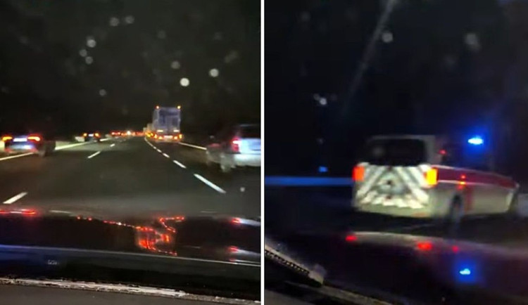 Policie eskortovala po D5 německou sanitku jedoucí pro srdce do Prahy