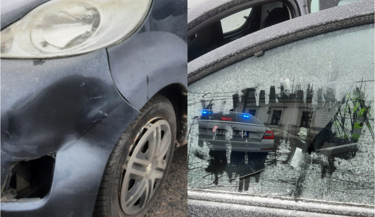 Osmdesátiletá žena v Humpolci řídila bez brýlí. S neoškrábaným autem jela vlevo