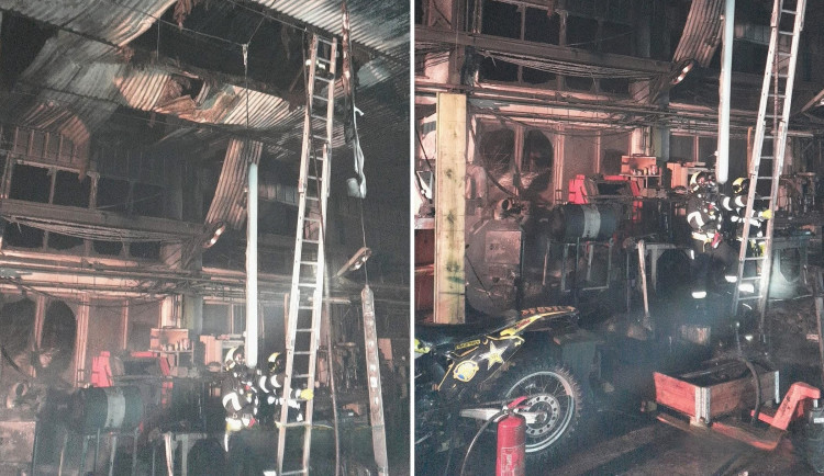 Velký požár zemědělského objektu způsobil škodu nejméně dva miliony korun