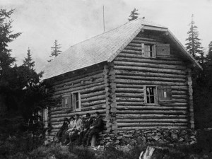 Původní chata, která vyhořela