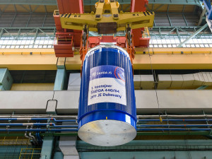 První kontejner ŠKODA 44084 pro transport a uložení použitého jaderného paliva, vyrobený podle vlastního designu, byl odeslán na JE Dukovany v červnu 2021