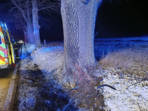 Hrozivá nehoda devatenáctiletého mladíka v BMW, dostal smyk a narazil do stromu