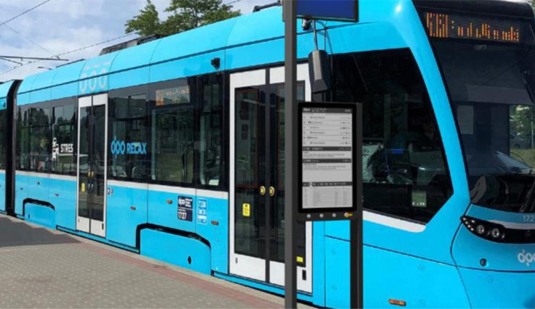 Dopravní podnik Ostrava instaluje na zastávkách 200 elektronických jízdních řádů
