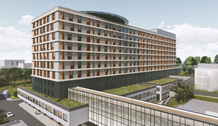 Vizualizace nového Pavilonu chirurgických oborů