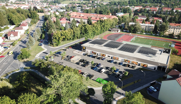 vizualizace budoucí prodejny