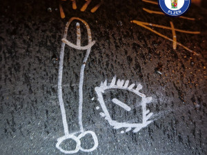 Nápisy v azbuce a vulgárními obrázky vyzdobil vandal velmi populární Poesiomat