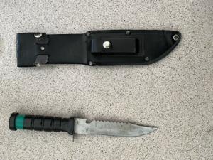 Nůž použitý při přepadení