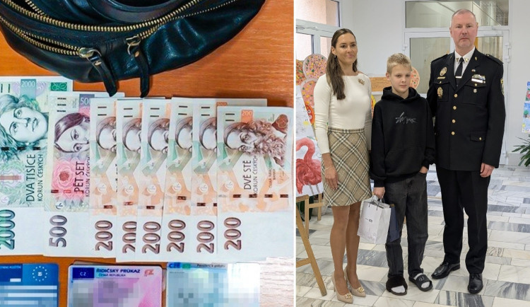 Poctivému nálezci přišla podekovat náměstkyně primátora i zástupce velitele městské policie