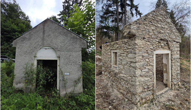 Omítnout či neomítnout? Dobrovolníci se pustili do obnovy zchátralé šumavské kaple