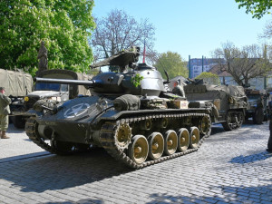 Tank M24 Chaffee českého sběratele na Slavnostech svobody