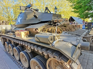 Tank M24 Chaffee českého sběratele na Slavnostech svobody