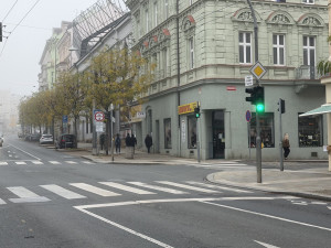 Místo tragické nehody na dnešní Americké třídě