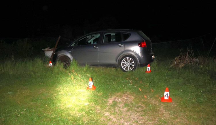 Pronásledované auto havarovalo u Kdyně