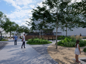 Úpravy veřejného prostoru u obchodního domu Centrum