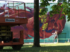 FOTO: Festival WALLZ rozvážil ulice města, umělci ozdobily budovy i vozovku
