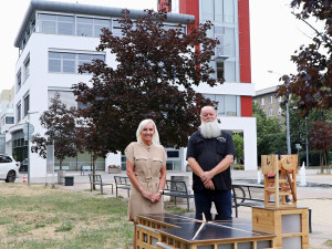 Místostarostka Eva Trůková a starosta Lumír Aschenbrenner