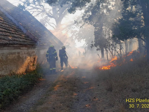 Největším zásahem byl požár hospodářského objektu ve Všepadlech na Domažlicku