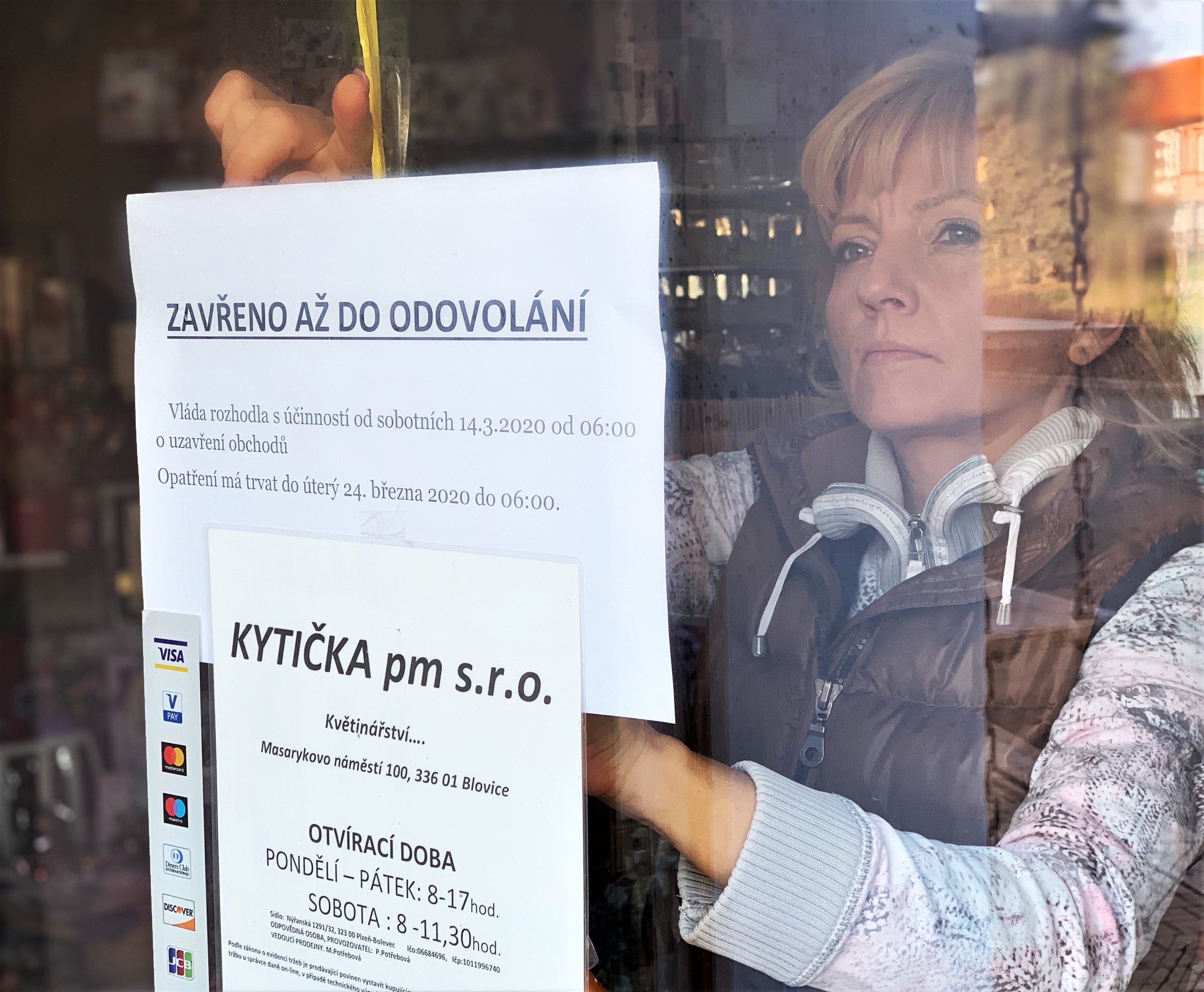 FOTOGALERIE: Uzavřené květinářství v Blovicích