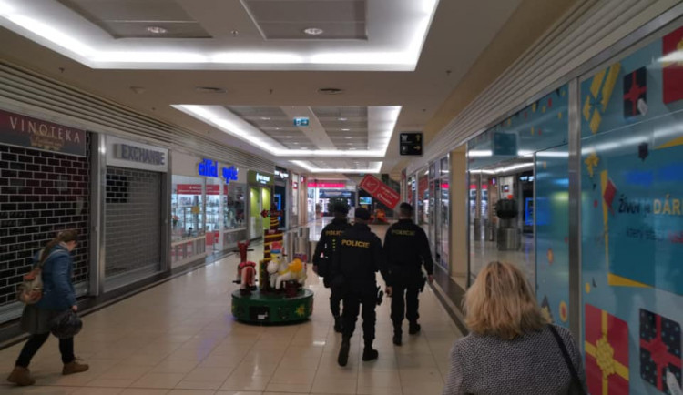 FOTOGALERIE: Policejní kontroly na hraničních přechodech a v hypermarketech