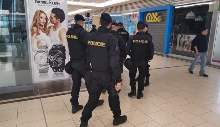 FOTOGALERIE: Policejní kontroly na hraničních přechodech a v hypermarketech