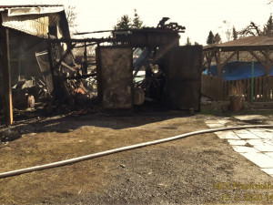 FOTOGALERIE: Požár kůlny na Klatovsku