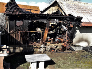 FOTOGALERIE: Požár kůlny na Klatovsku