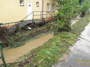 FOTOGALERIE: Hasiči zasahovali ve vytopených obcích