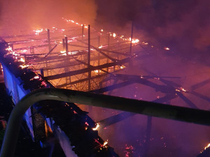 FOTOGALERIE: Požár zemědělského muzea